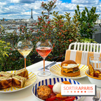 La terrasse du Printemps Haussmann signée Veuve Clicquot