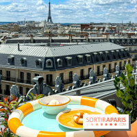 La terrasse du Printemps Haussmann signée Veuve Clicquot