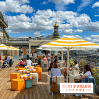 La terrasse du Printemps Haussmann signée Veuve Clicquot