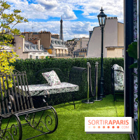 Le Marta, le bar à cocktails perché sur le rooftop de l'Hôtel Barrière Fouquet's Paris tout l'été