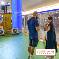 JO de Paris 2024 : animations sportives Stadium RATP à la station Auber - IMG 9299