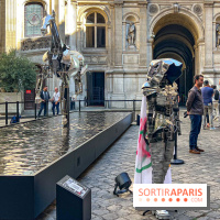 ZEUS, cheval métallique de la cérémonie d'ouverture des JO de Paris 2024 à l'Hôtel de Ville