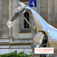 ZEUS, cheval métallique de la cérémonie d'ouverture des JO de Paris 2024 à l'Hôtel de Ville