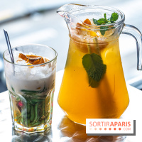 Viet 1331, le restaurant karaoké vietnamien immersif du 13e -  dessert 3 couleurs - thé glacé