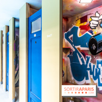 Les cabines de 70 artistes street-art à Molitor, 2e édition internationale - photos -  allée