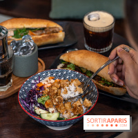 Phin Mi, le coffee shop vietnamien et banh mi Paris 5e -  Banh mi bol au tofu - vegetarien