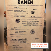 Gaijin Ramen restaurant - menu - carte