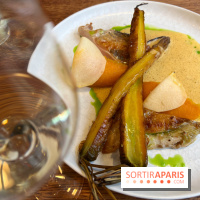 Erso - Pintade, patade douce, carottes fanes, pickles