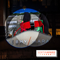 Inauguration des vitrines et décorations de Noël du BHV Marais 2024 avec Léna Mahfouf, Adriana Karembeu et Marc Lavoine -  A7C5939