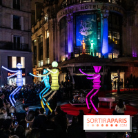 Inauguration des vitrines et décorations de Noël du BHV Marais 2024 avec Léna Mahfouf, Adriana Karembeu et Marc Lavoine -  A7C5958