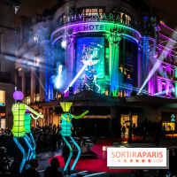 Inauguration des vitrines et décorations de Noël du BHV Marais 2024 avec Léna Mahfouf, Adriana Karembeu et Marc Lavoine -  A7C5981