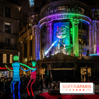 Inauguration des vitrines et décorations de Noël du BHV Marais 2024 avec Léna Mahfouf, Adriana Karembeu et Marc Lavoine -  A7C6033