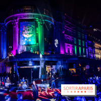 Inauguration des vitrines et décorations de Noël du BHV Marais 2024 avec Léna Mahfouf, Adriana Karembeu et Marc Lavoine -  A7C6095