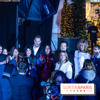 Inauguration des vitrines et décorations de Noël du BHV Marais 2024 avec Léna Mahfouf, Adriana Karembeu et Marc Lavoine -  A7C6139