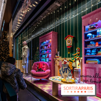 Inauguration des vitrines et décorations de Noël du BHV Marais 2024 avec Léna Mahfouf, Adriana Karembeu et Marc Lavoine -  A7C6194