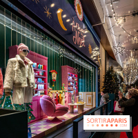 Inauguration des vitrines et décorations de Noël du BHV Marais 2024 avec Léna Mahfouf, Adriana Karembeu et Marc Lavoine -  A7C6198