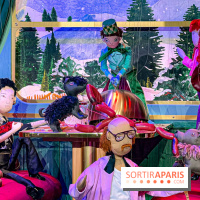 Les vitrines de Noël 2024 du Printemps Haussmann avec Juliette Binoche - image00032