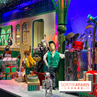 Les vitrines de Noël 2024 du Printemps Haussmann avec Juliette Binoche