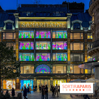 Les vitrines de Noël 2024 de la Samaritaine : Thoiry Lumières Sauvages envahit le grand magasin