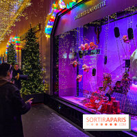 Les vitrines de Noël 2024 des Galeries Lafayette Haussmann avec Vianney et Kevin Germanier