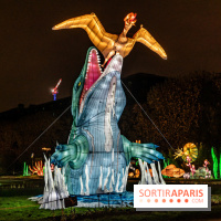 Jurassique en voir d'illumination, le parcours de lumières du jardin d'acclimatation 2024, les photos  -  A7C7034