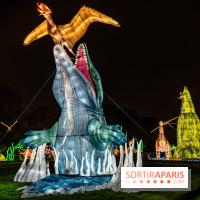 Jurassique en voir d'illumination, le parcours de lumières du jardin d'acclimatation 2024, les photos  -  A7C7038