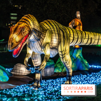 Jurassique en voir d'illumination, le parcours de lumières du jardin d'acclimatation 2024, les photos  -  A7C7043