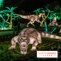 Jurassique en voir d'illumination, le parcours de lumières du jardin d'acclimatation 2024, les photos  -  A7C7087