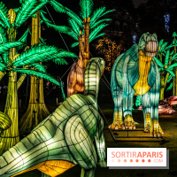 Jurassique en voir d'illumination, le parcours de lumières du jardin d'acclimatation 2024, les photos  -  A7C7106