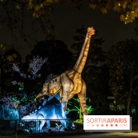 Jurassique en voir d'illumination, le parcours de lumières du jardin d'acclimatation 2024, les photos  -  A7C7107