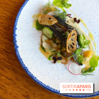 Fugue Restaurant - Sardines grillées au pavot bleu