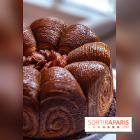 La bûche de Noël Triton du Shangri La Paris 2024 par Maxence Barbot et sa galette des rois 2025 - photos