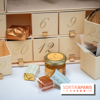 La bûche coffrets de Noël en trompe l'œil de Ladurée 2024 par Julien Alvarez et les créations de fête -  calendrier de l'Avent