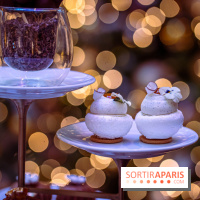 Le sublime tea time de Noël du Lutetia 2024 par Nicolas Guercio - les photos  -  Pavlova exotique à la coco, passion et mangue