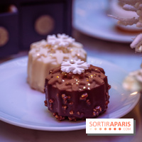 Le sublime tea time de Noël du Lutetia 2024 par Nicolas Guercio - les photos  -  cake marbré 