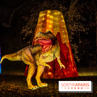 L'Odyssée Lumineuse 2024, le parcours de lumières au Parc Floral - les photos -  dinosaure