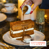 Le salon de thé de Noël du George V pour une pause gourmande - les photos  -  millefeuille