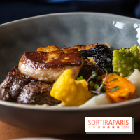 La Table du Château à Dampierre-en-Yvelines, le restaurant face au château - nos photos -  Cœur de filet de bœuf Charolais Label Rouge, foie gras chaud, sauce Madère