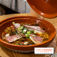 Inalis, le restaurant bistronomique à Fontainebleau - Seine-et-Marne 77 - Photos -  Filets de rouget fumés cuits en tajine, sur lit de ratatouille et semoule aux parfums berbères