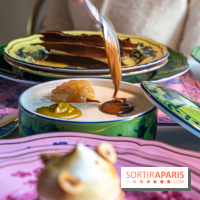 Café Ginori à Paris - tea time et apéritivo Place Vendôme - pan cotta à partager