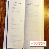 Pink Koï Paris - restaurant japonais - carte - menu