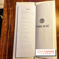 Pink Koï Paris - restaurant japonais - carte - menu