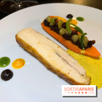 Campelli - Volaille, carotte glacée, raisins