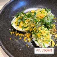 Argile - Oeufs mimosa, poutargue