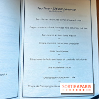 Le tea time abordable du Printemps par Bryan Esposito et Xavier Pistol - carte - menu