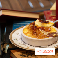 Le Bistro des Livres, le restaurant français pour les amoureux des bouquins -  crème brûlée