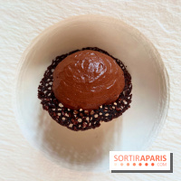 Le Pergolèse - Dessert chocolat, algues rouges poivrées