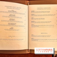 Kinugawa Rive Gauche à Paris, le restaurant en rooftop de l'Hôtel Sax - carte - menu