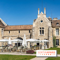 Les Chasses, le restaurant insolite avec une superbe terrasse à l'Abbaye des vaux de Cernay dans les Yvelines