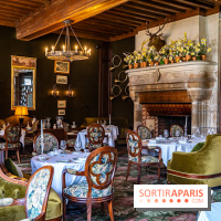 Les Chasses, le restaurant insolite avec une superbe terrasse à l'Abbaye des vaux de Cernay dans les Yvelines